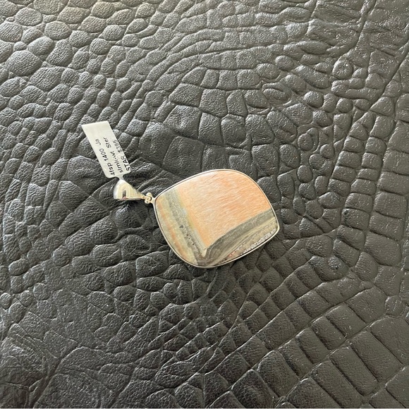 One of a kind brecciated jasper sterling silver pendant - Picture 9 of 9